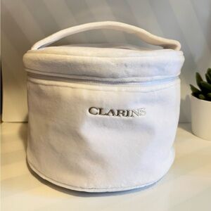 Clarins Soft White Cosmetic Pouch